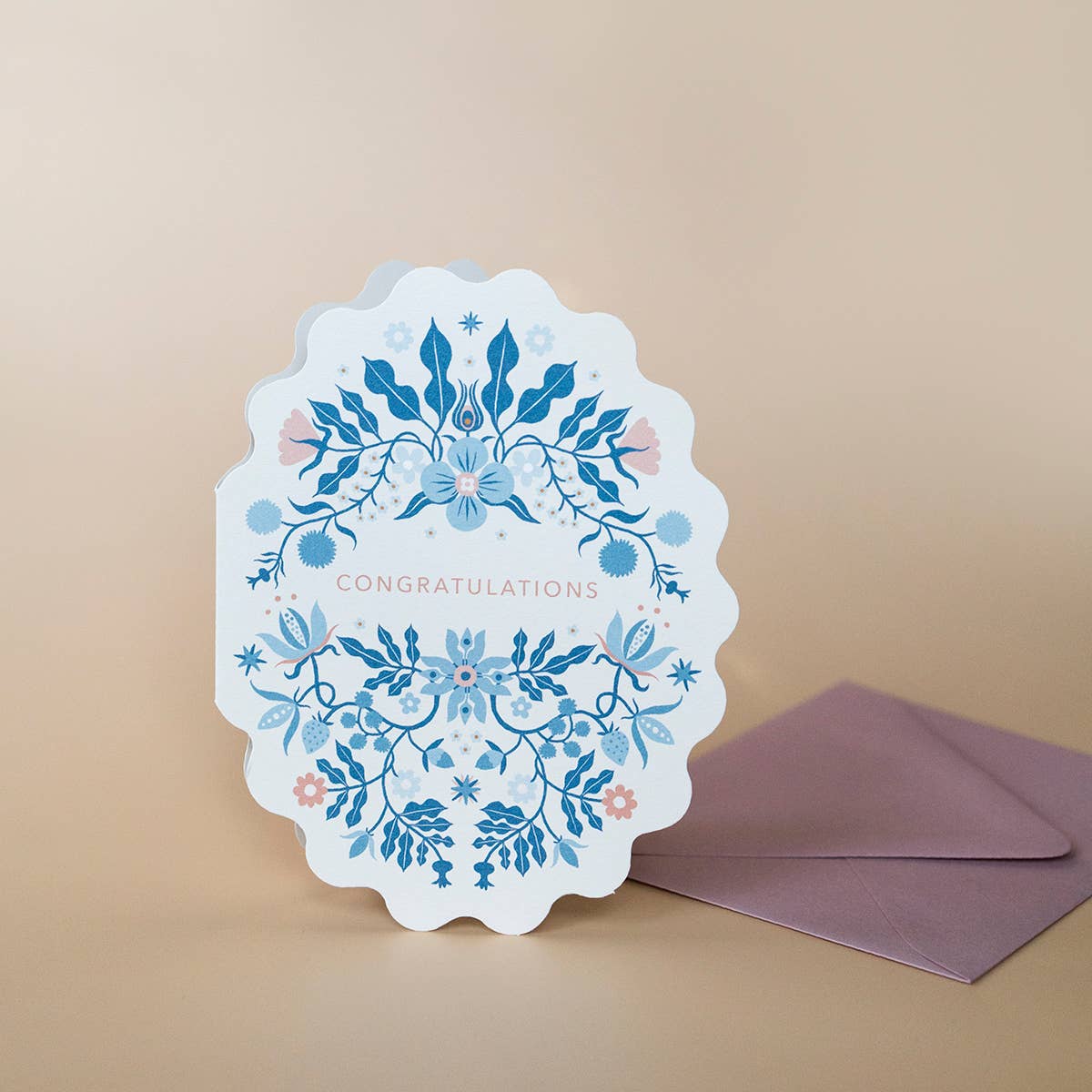 Botanica Paper Co | Oval Congratulations | Greeting Card