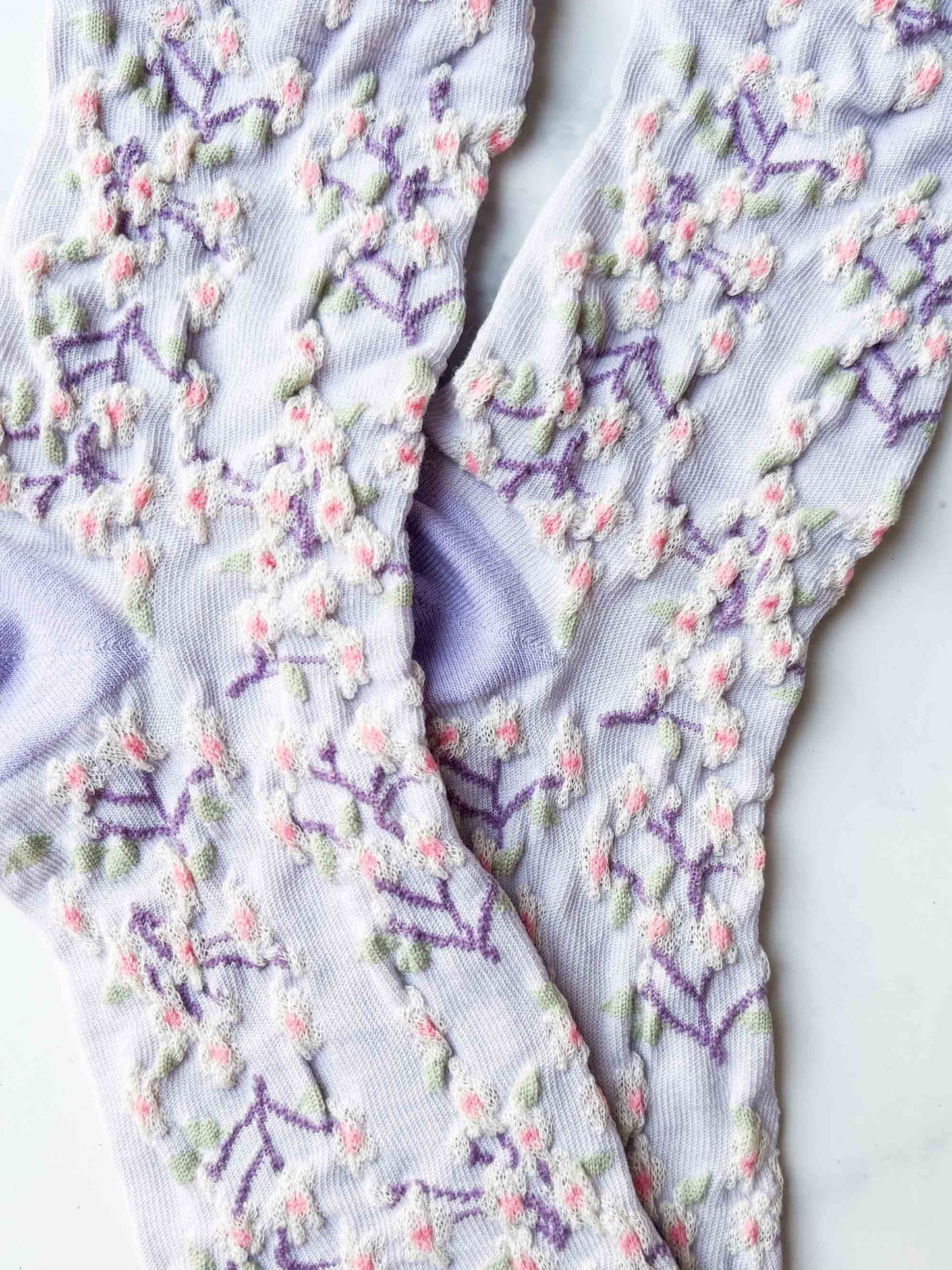 Tiepology | Women's Spring Blossoms Pink | Socks