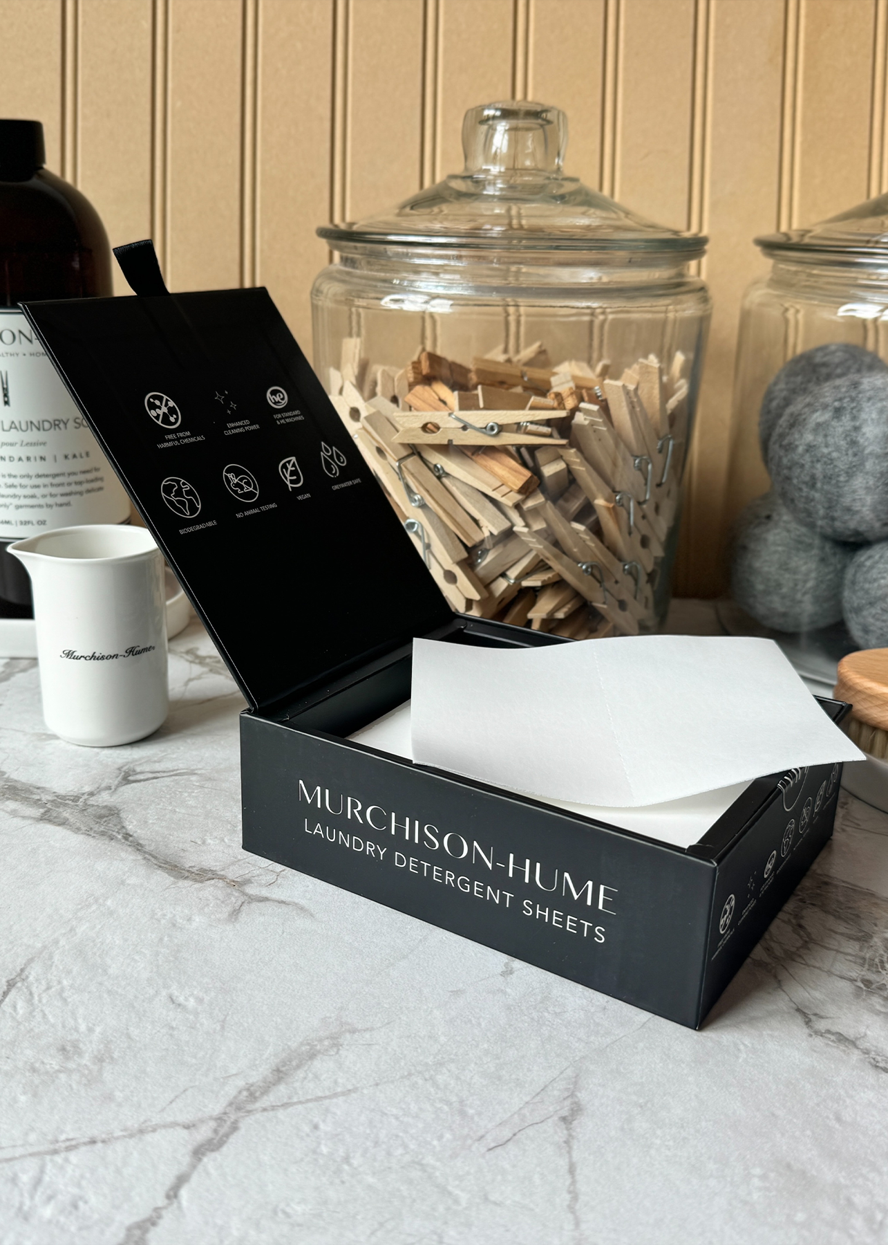 Murchison-Hume | Laundry Detergent Sheets: Rosewood Leaf & Lavender