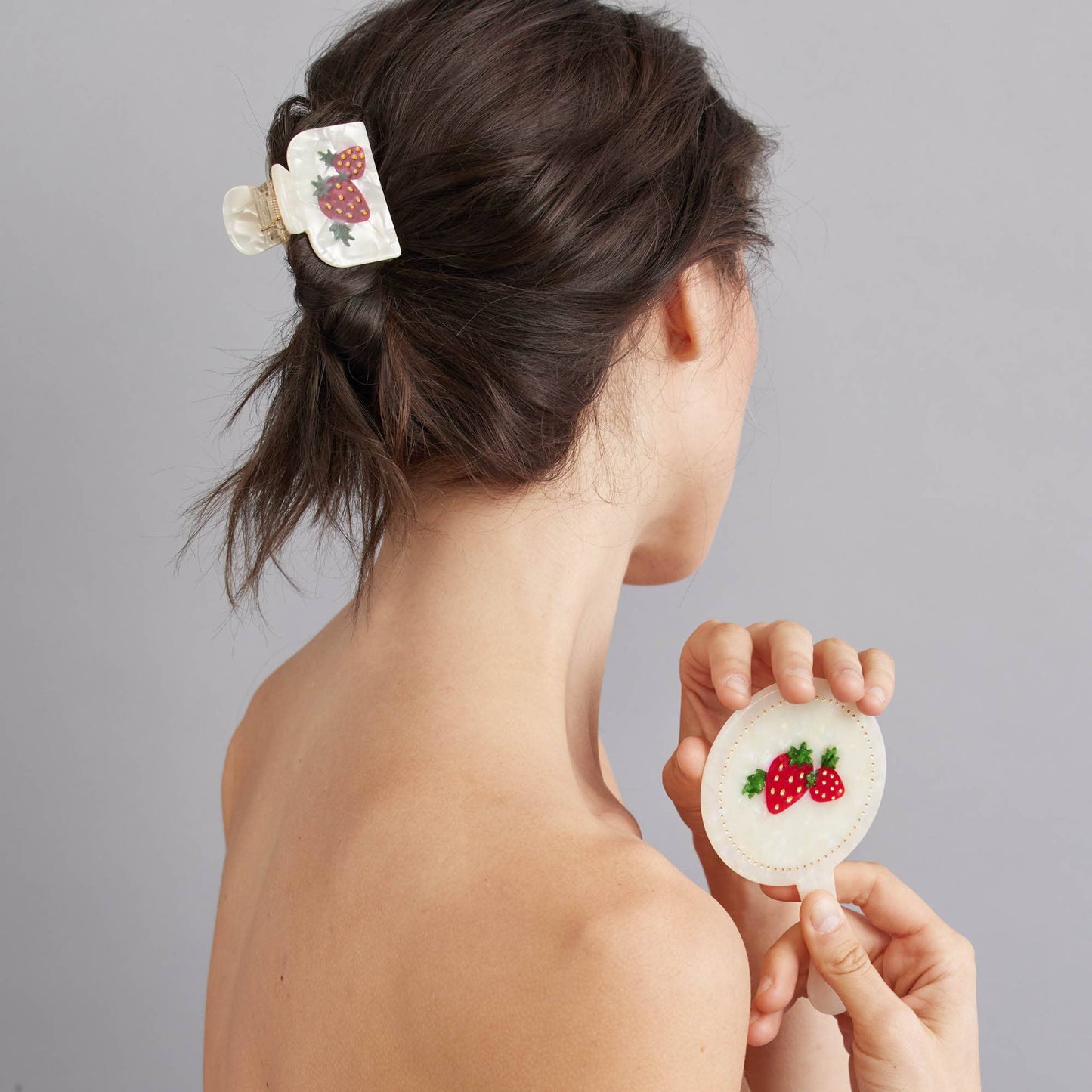Tiepology | Eco Strawberry Farm Handmade | Hair Claw Clip