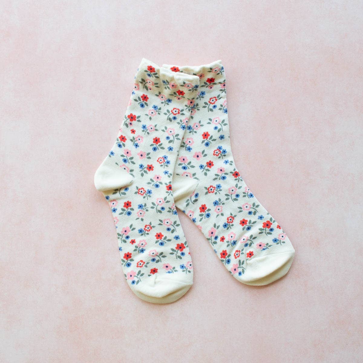 Tiepology | Garden Flower Blue | Socks