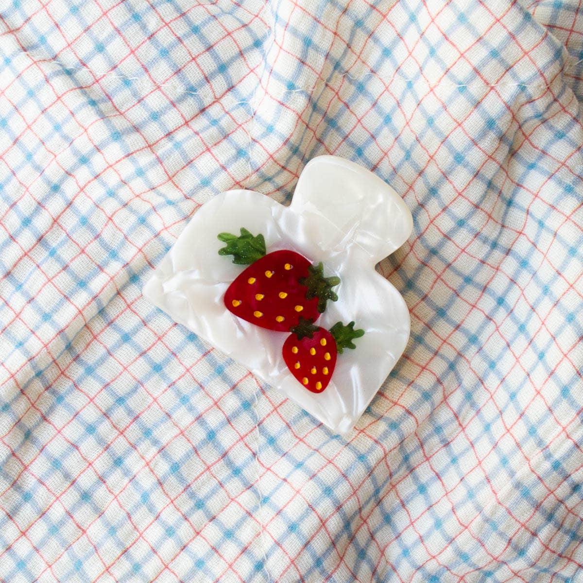 Tiepology | Eco Strawberry Farm Handmade | Hair Claw Clip