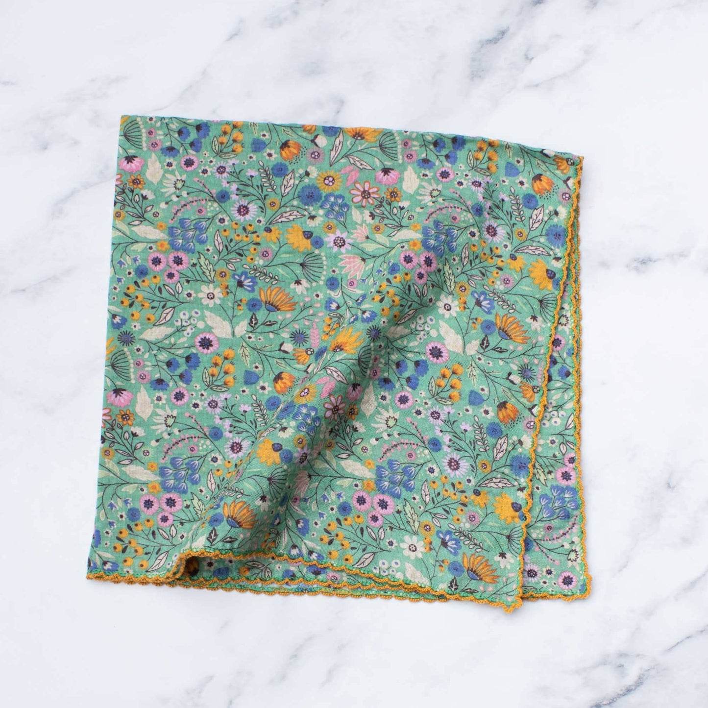 Tiepology | Flower Fields Green | Scarf