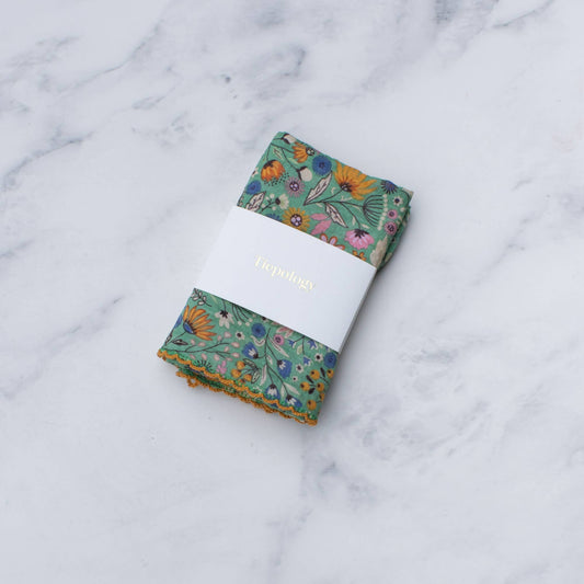 Tiepology | Flower Fields Green | Scarf