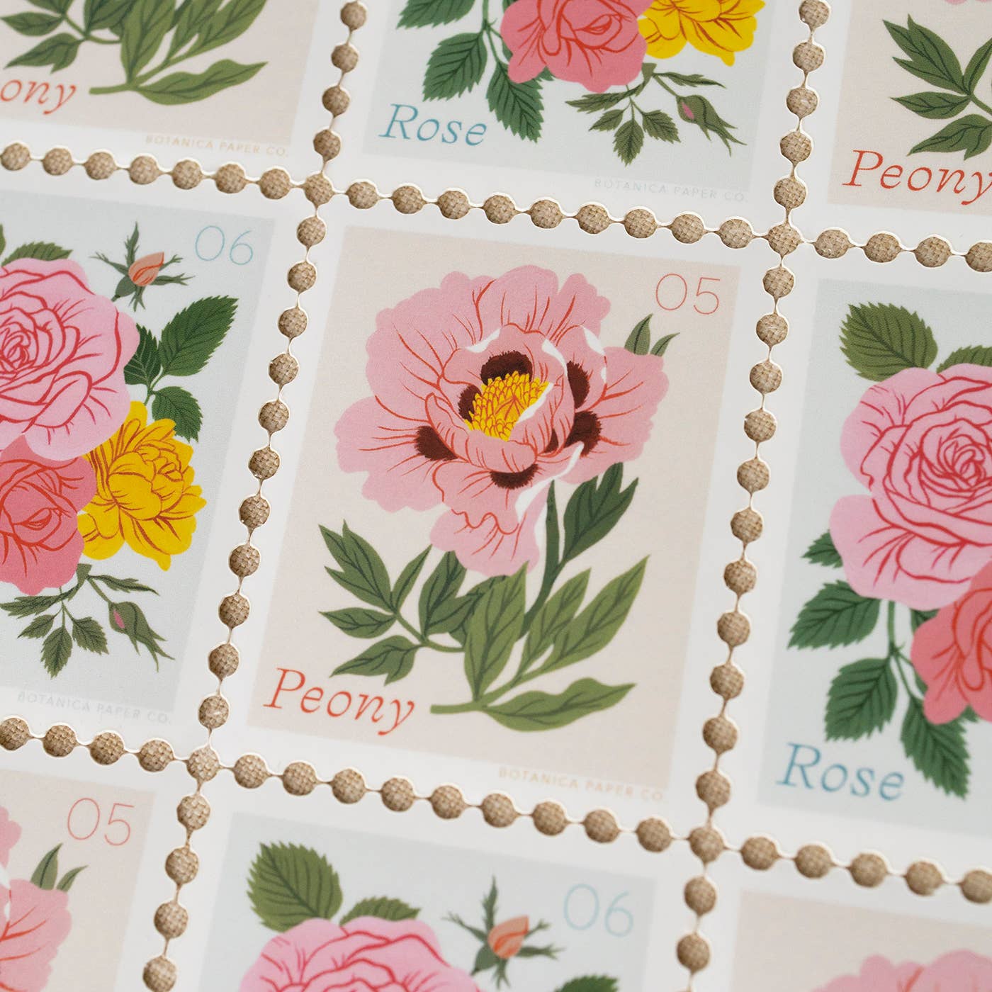 Botanica Paper Co | 05 May Flower | Stamp-Style Vinyl Sticker
