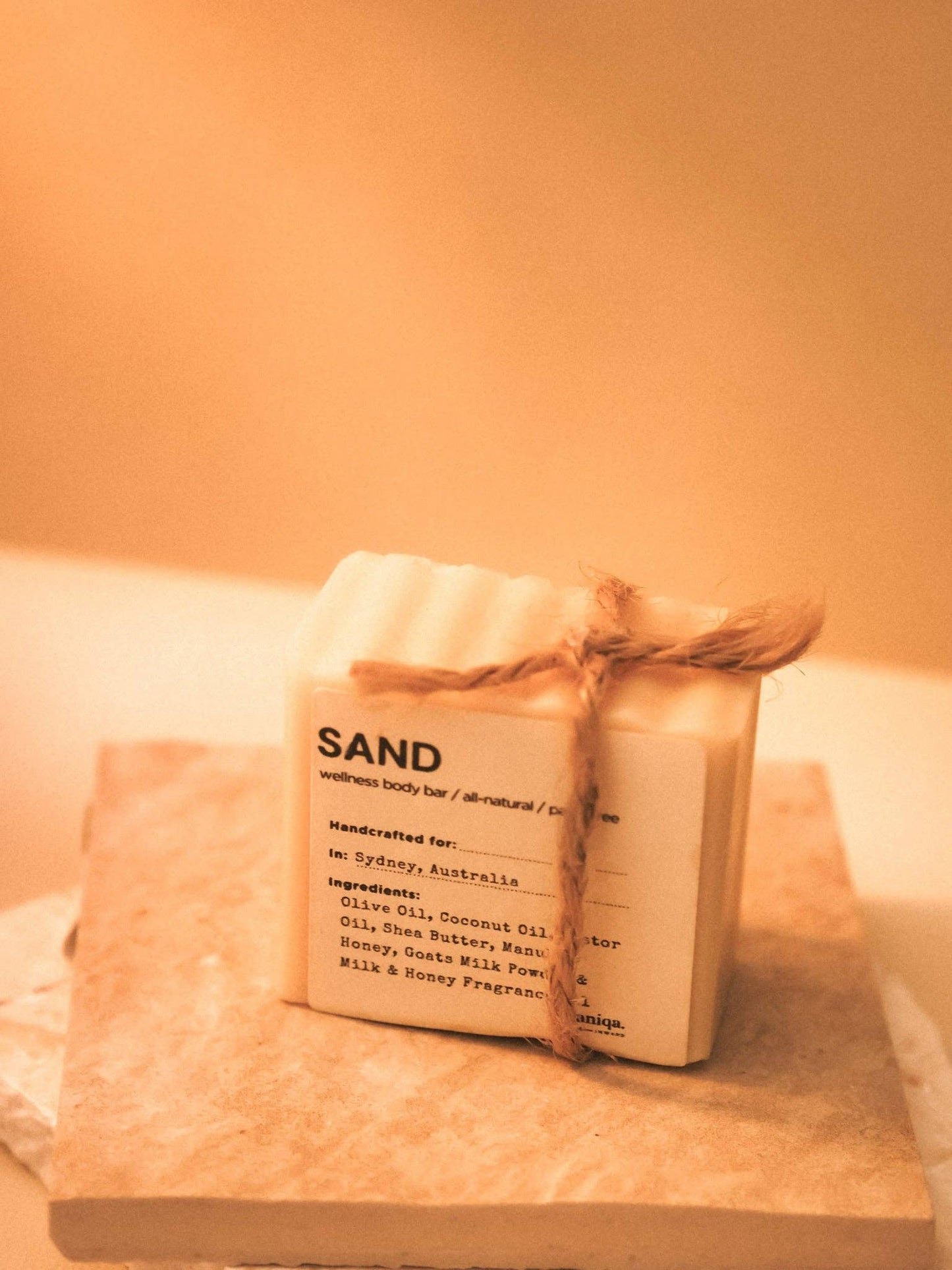 Urganiqa | Sand Natural Naked Soap Palm-free & Cruelty-free | Guapa Collection