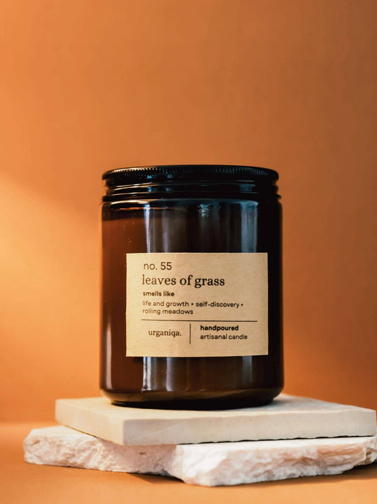 Urganiqa | Leaves of Grass Scented Soy Candle | Nobela Collection