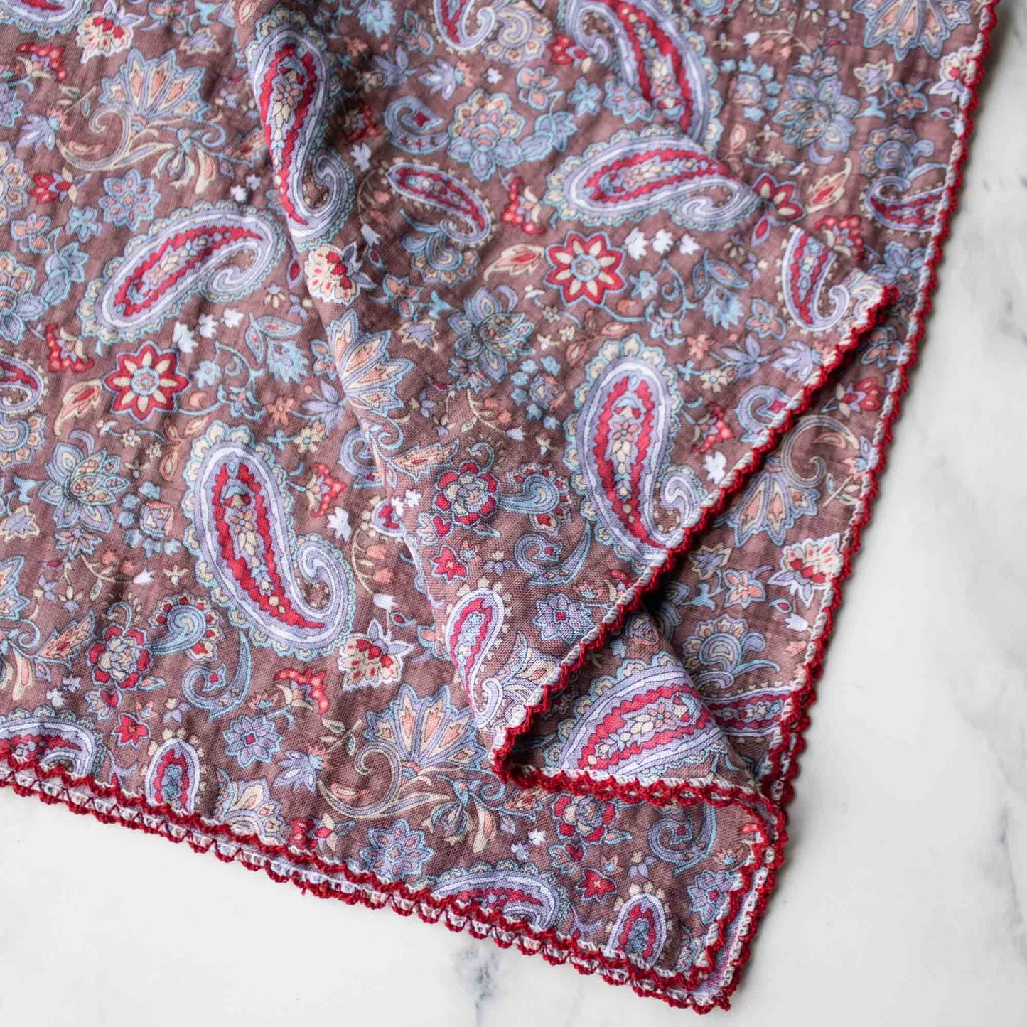 Tiepology | Paisley Pattern Mauve and Navy | Scarf