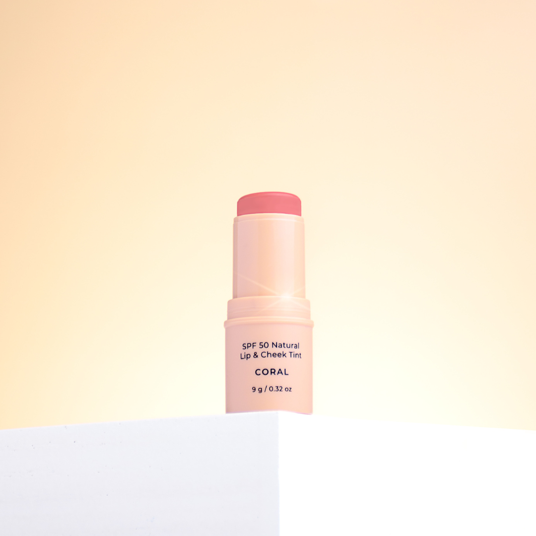 Avocado Zinc | SPF 50 Natural Lip & Cheek Tint - Coral