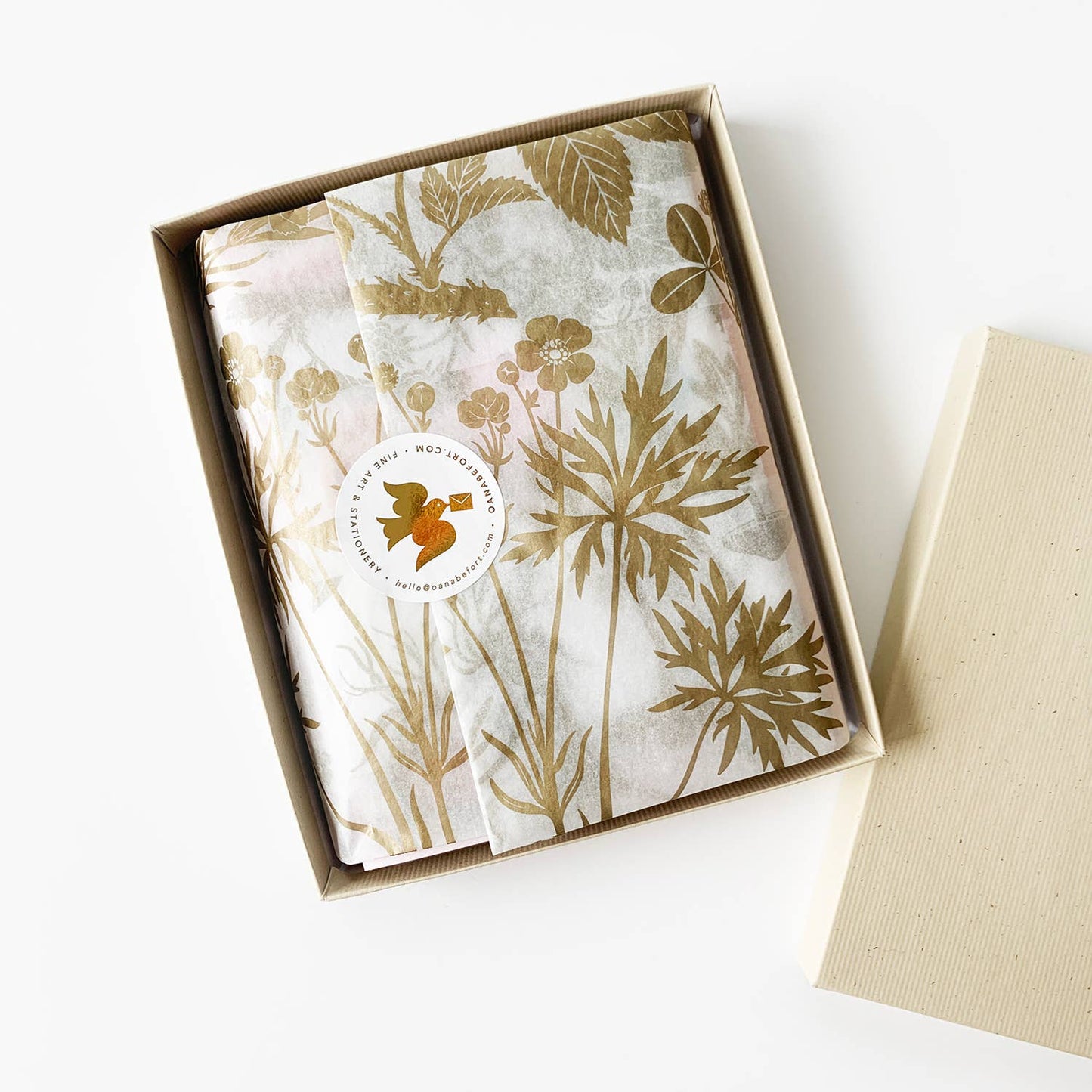 Botanica Paper Co | Welcome Little Ones Swans | Greeting Card