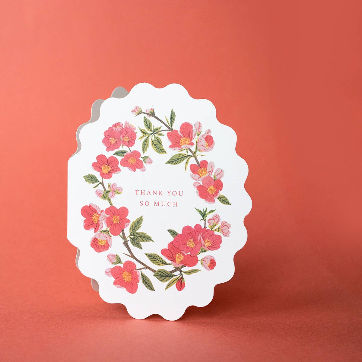 Botanica Paper Co | Oval Floral | Thank You Card