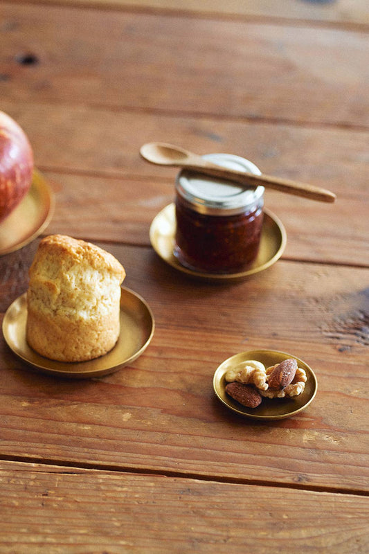 Fog Linen Work | Brass Plate Round | Super Small