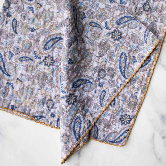 Tiepology | Paisley Pattern Mauve and Navy | Scarf