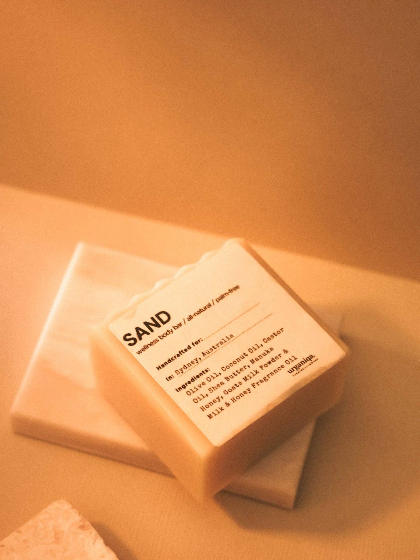 Urganiqa | Sand Natural Naked Soap Palm-free & Cruelty-free | Guapa Collection