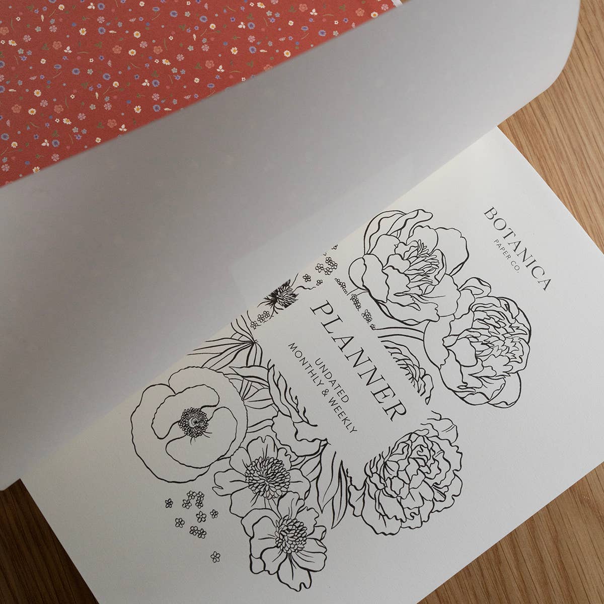 Botanica Paper Co | Garden Flora | Linen-Bound Undated Planner