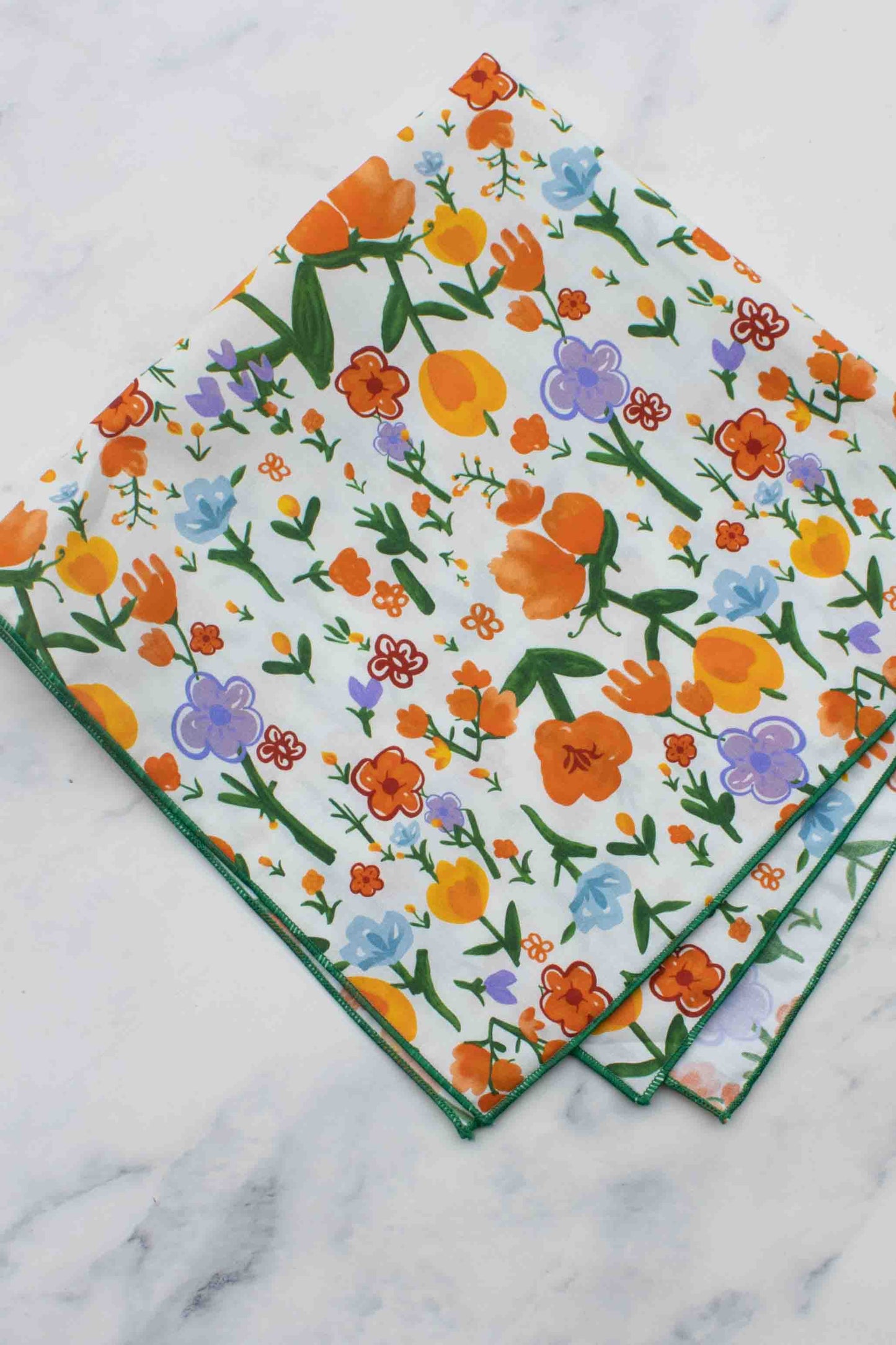Tiepology | Bloom Garden Floral Cotton | Scarf
