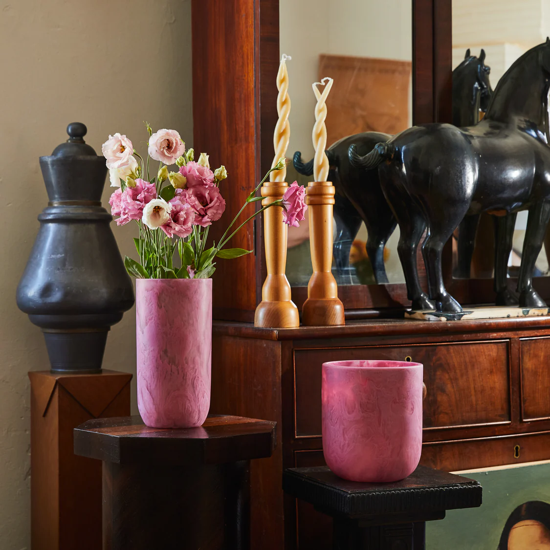 Sage x Clare | Kalinda Vase | Fuchsia