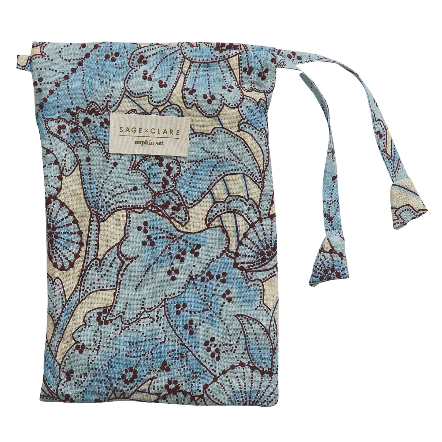 Sage x Clare | Lucia Napkin Set | Cerulean