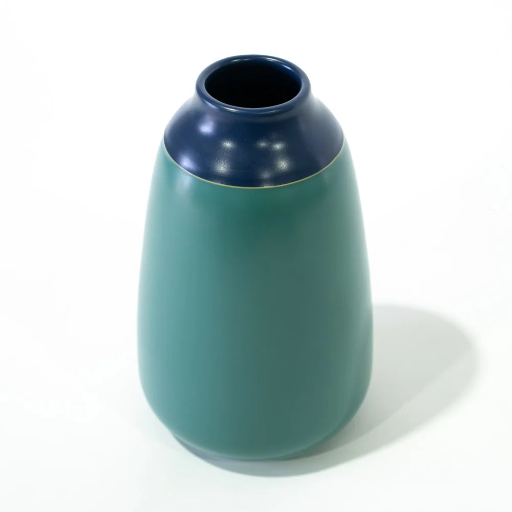 BisonHome | Duo Vase | Long | Teal & Midnight