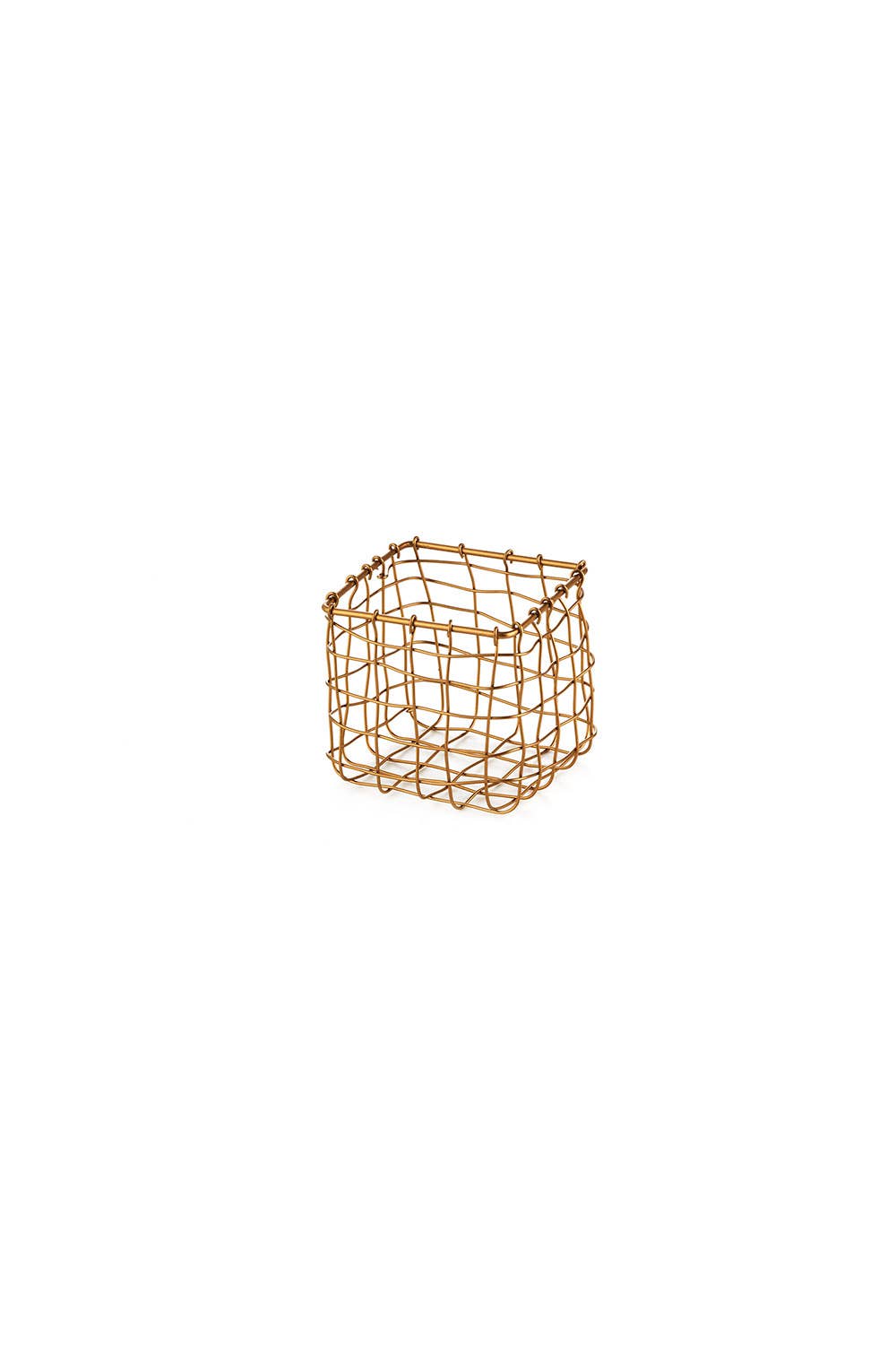 Fog Linen Work | Iron Wire Basket Square