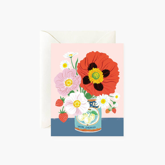 Botanica Paper Co | Poppies in Tin | Greeting Card