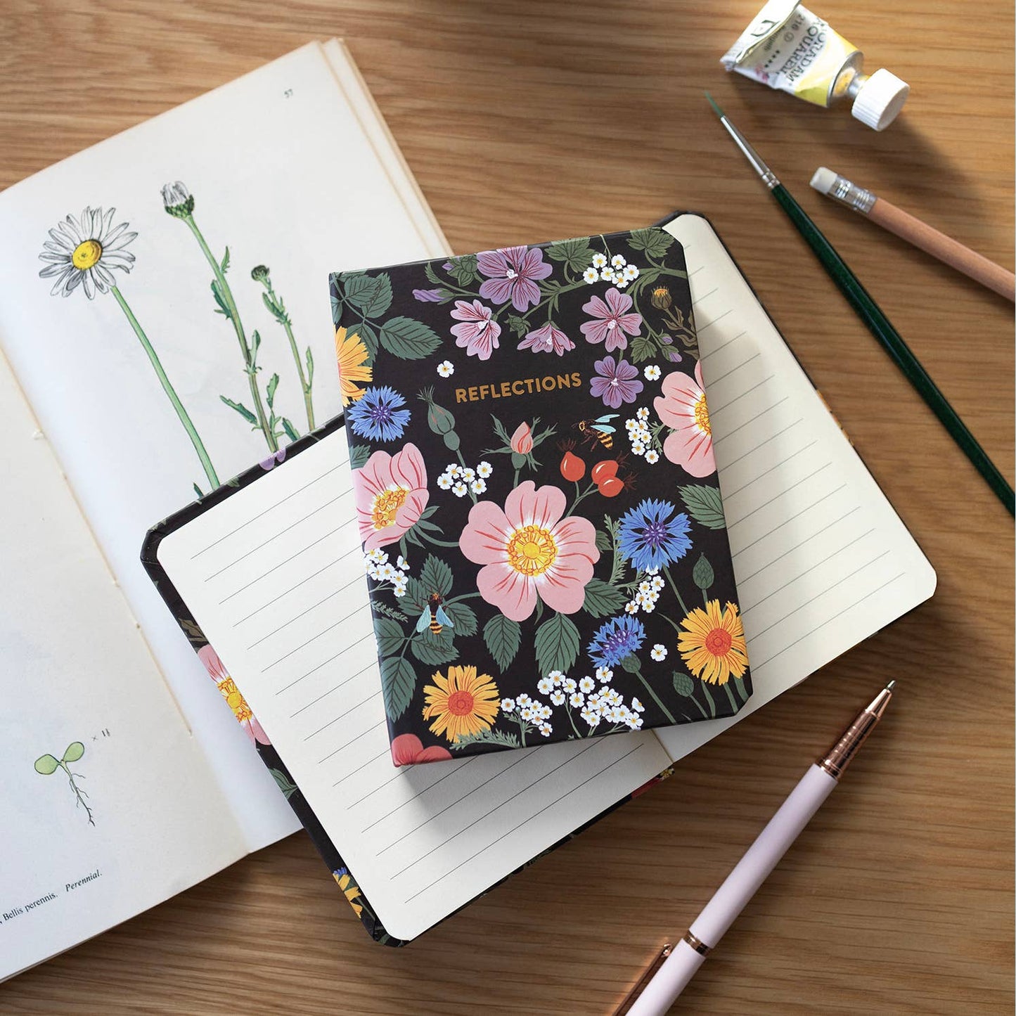 Botanica Paper Co | Floral Reflections | Hardcover Notebook