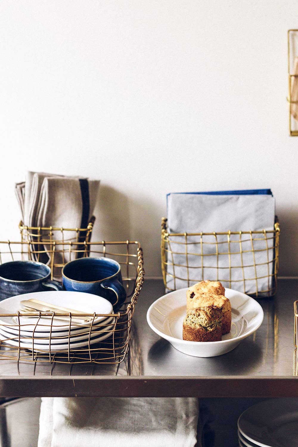 Fog Linen Work | Iron Wire Basket Square