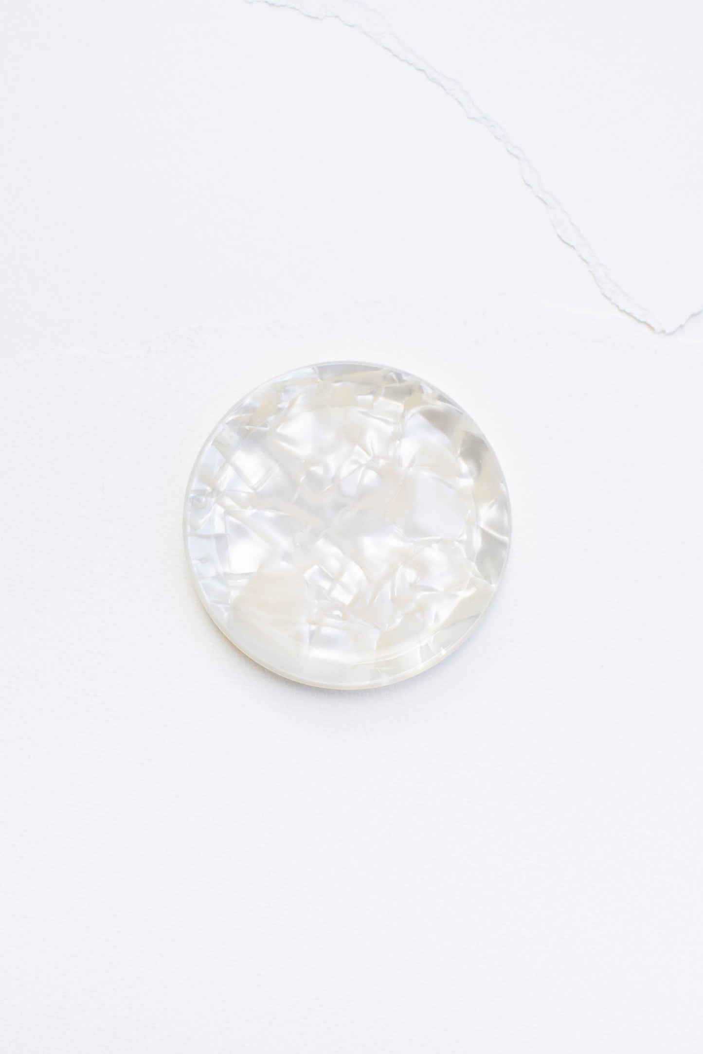 Tiepology | Cellulose Acetate Round Trinket Tray | Blossom Garden