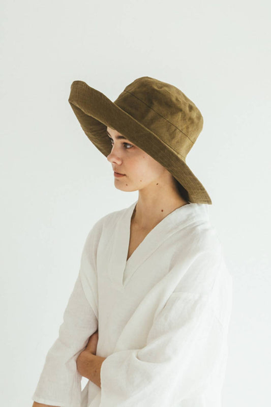 Fog Linen Work | Linen Atlin Hat Epinard