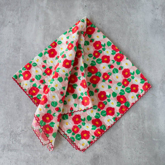 Tiepology | Camellia Flower Pink | Scarf