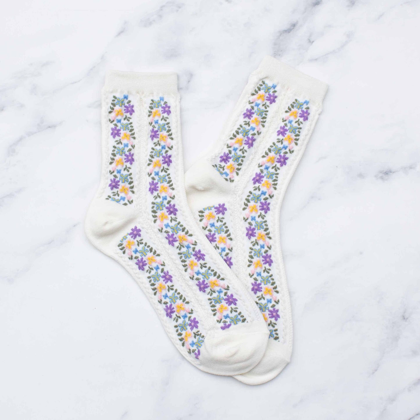 Tiepology | Women's Aahana Floral Rust | Socks
