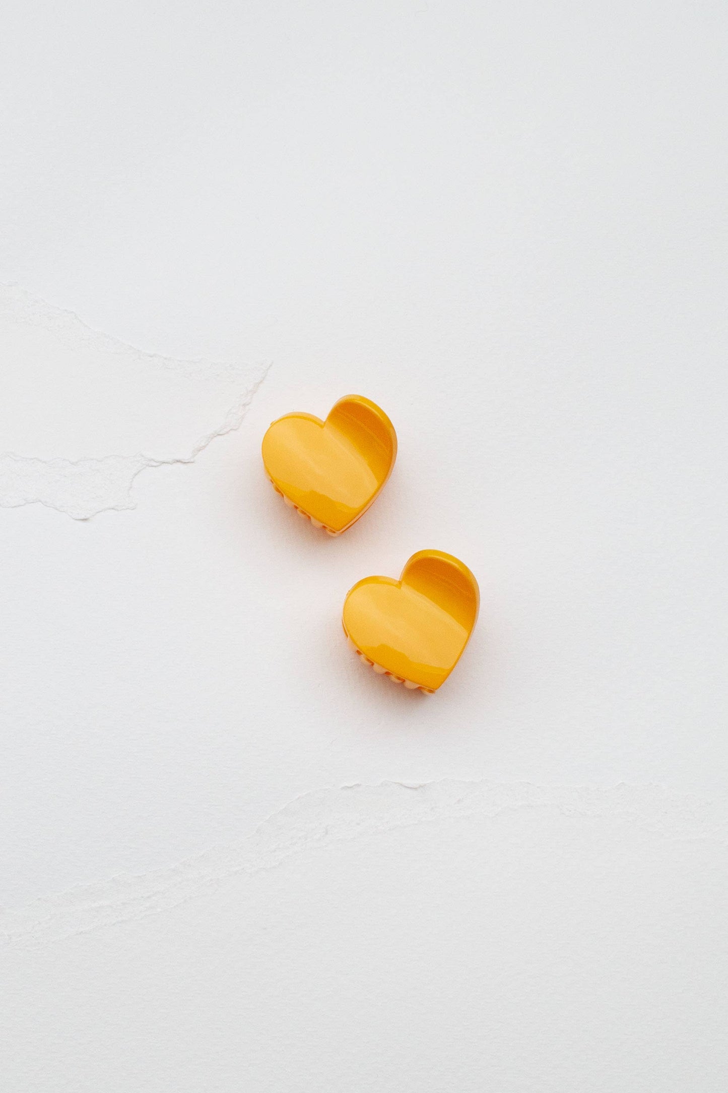 Tiepology | Glossy Candy Hearts Hair Clip Set | Sky Blue