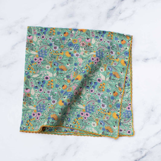 Tiepology | Flower Fields Green | Scarf