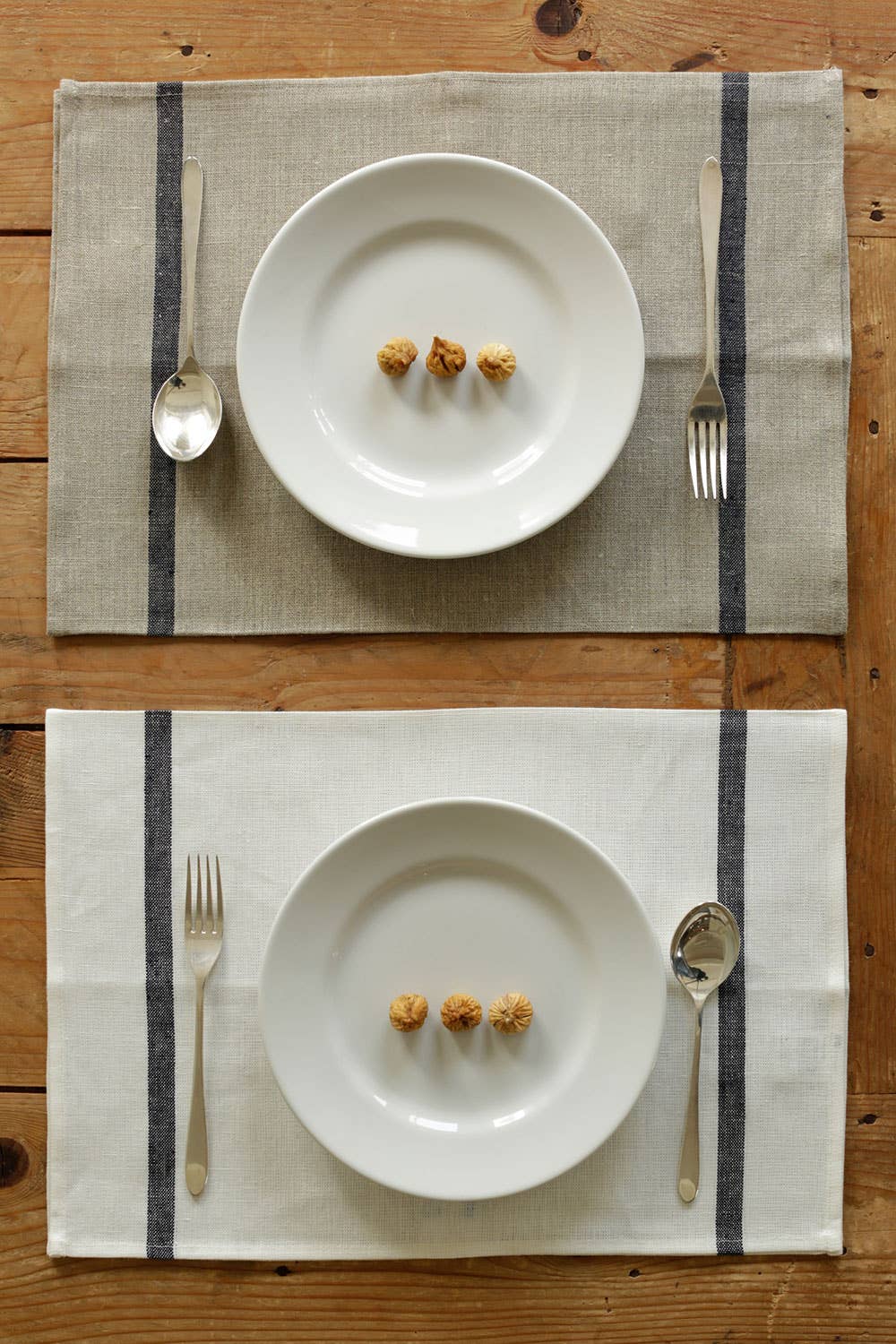 Fog Linen Work | Linen Lined Kitchen Cloth | Beige and Navy