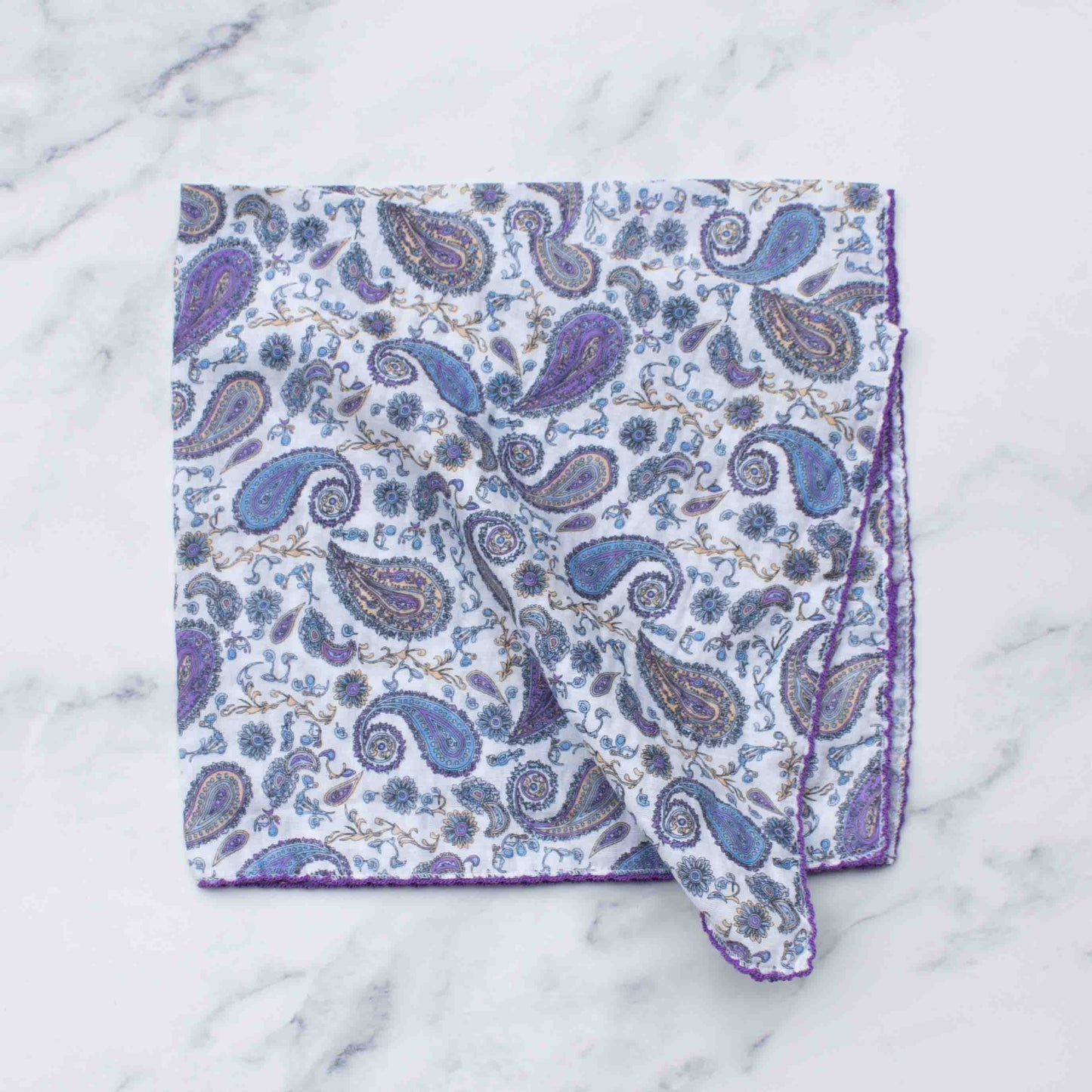 Tiepology | Paisley Pattern Mauve and Navy | Scarf