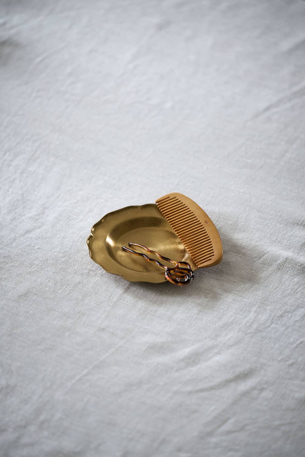 Fog Linen Work | Brass Decorative Tray | Small