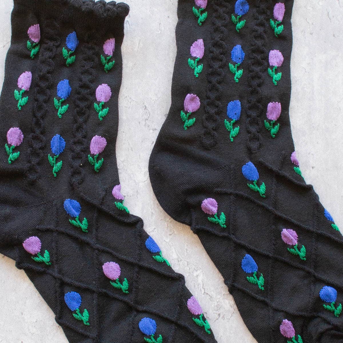 Tiepology | Tulip Flower Coral | Socks