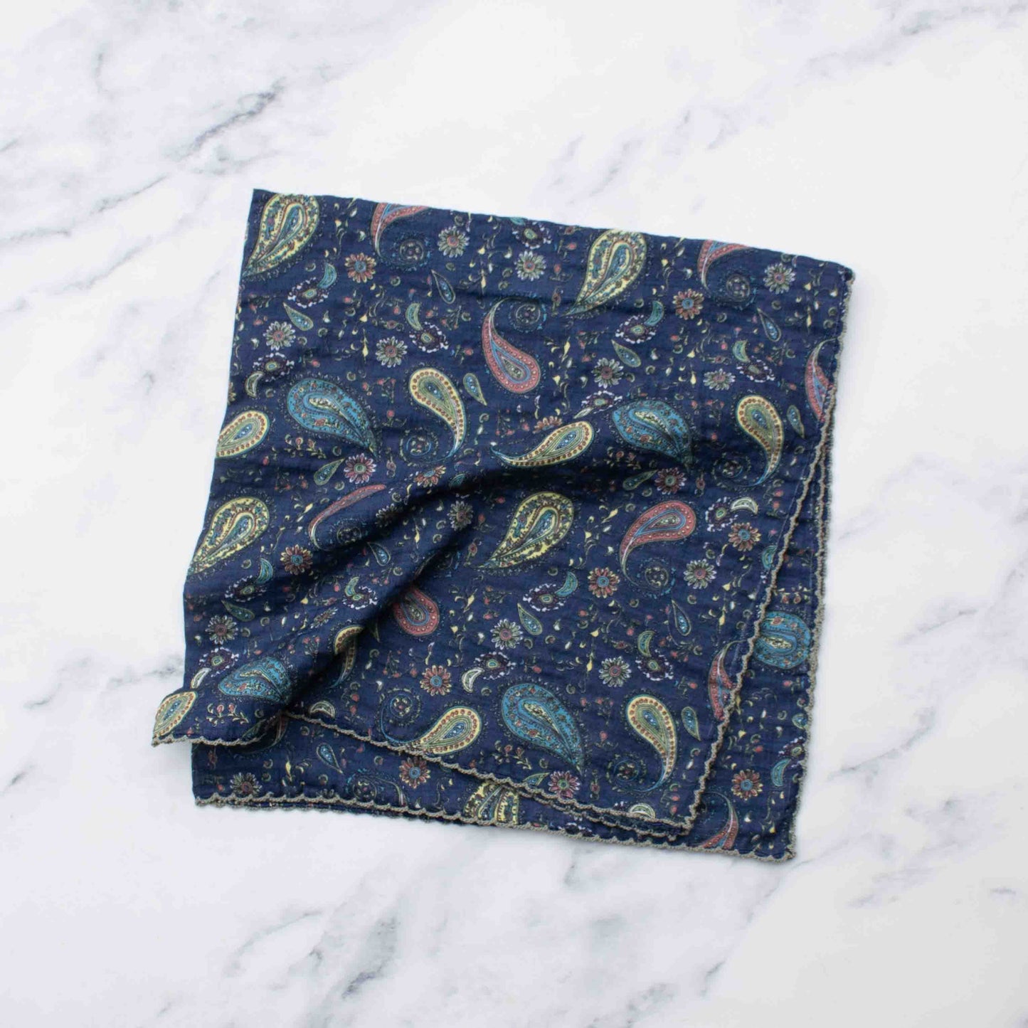 Tiepology | Paisley Pattern Mauve and Navy | Scarf