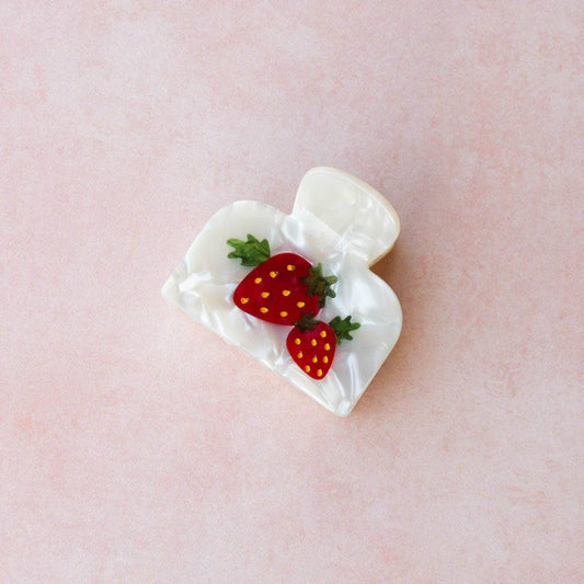 Tiepology | Eco Strawberry Farm Handmade | Hair Claw Clip