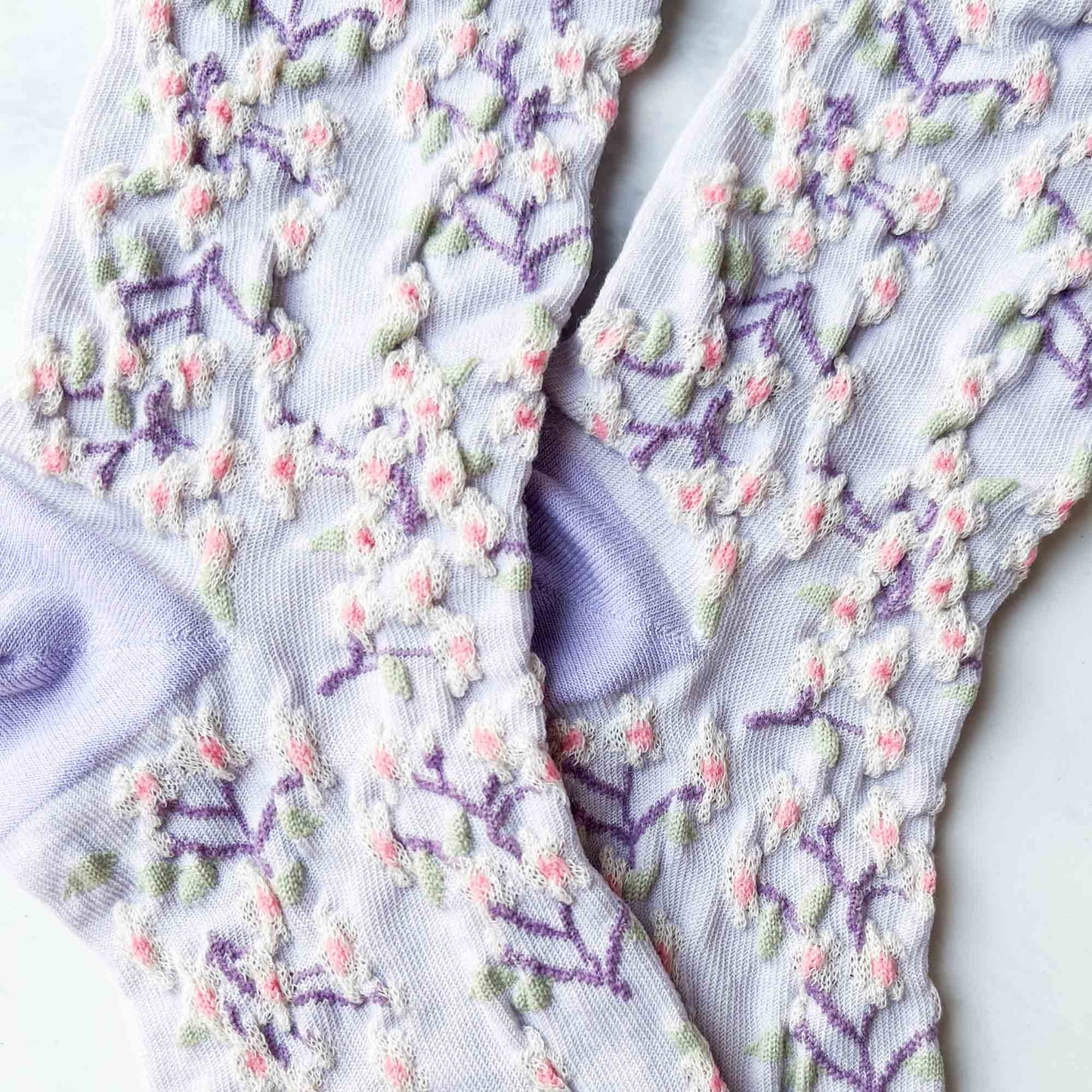 Tiepology | Women's Spring Blossoms Pink | Socks