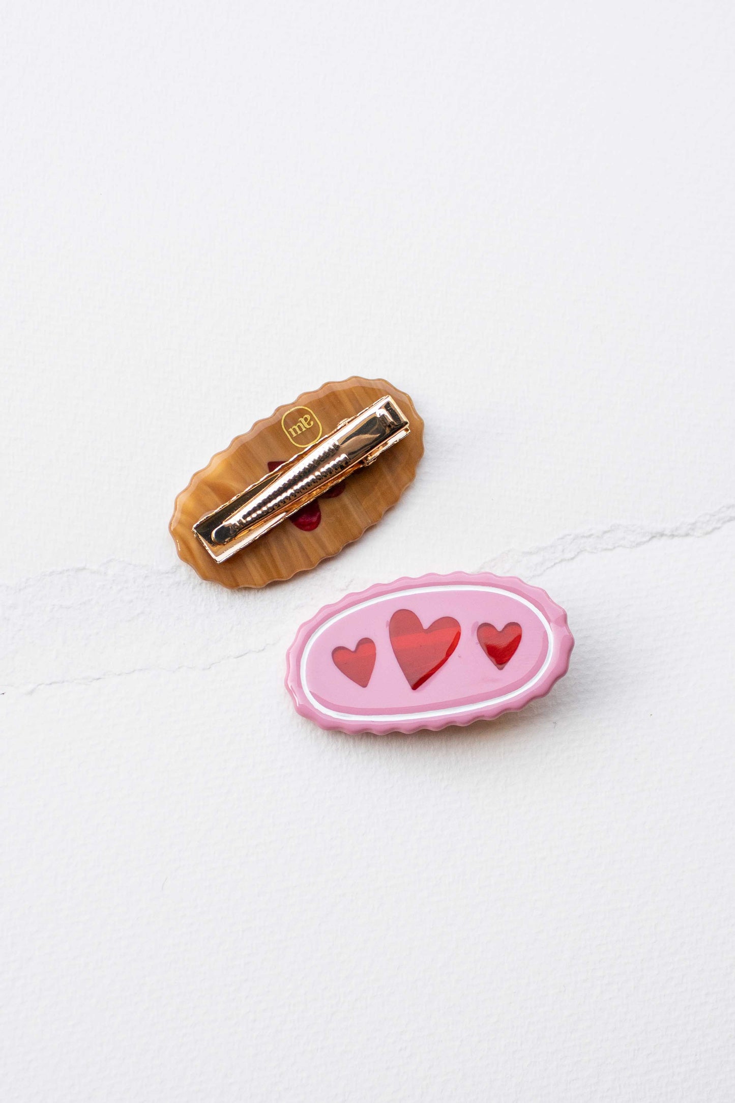 Tiepology | Eco Acetate Assorted Designs Hair Pins | Wood/Strawberry