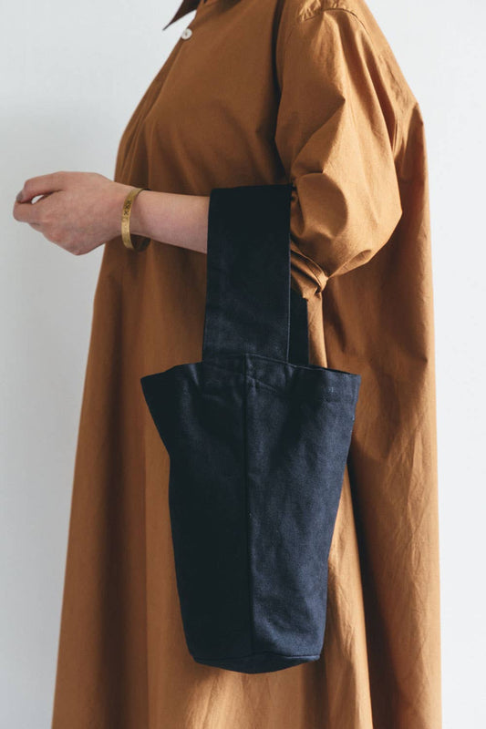 Fog Linen Work | Cotton Adra Bag | Midnight