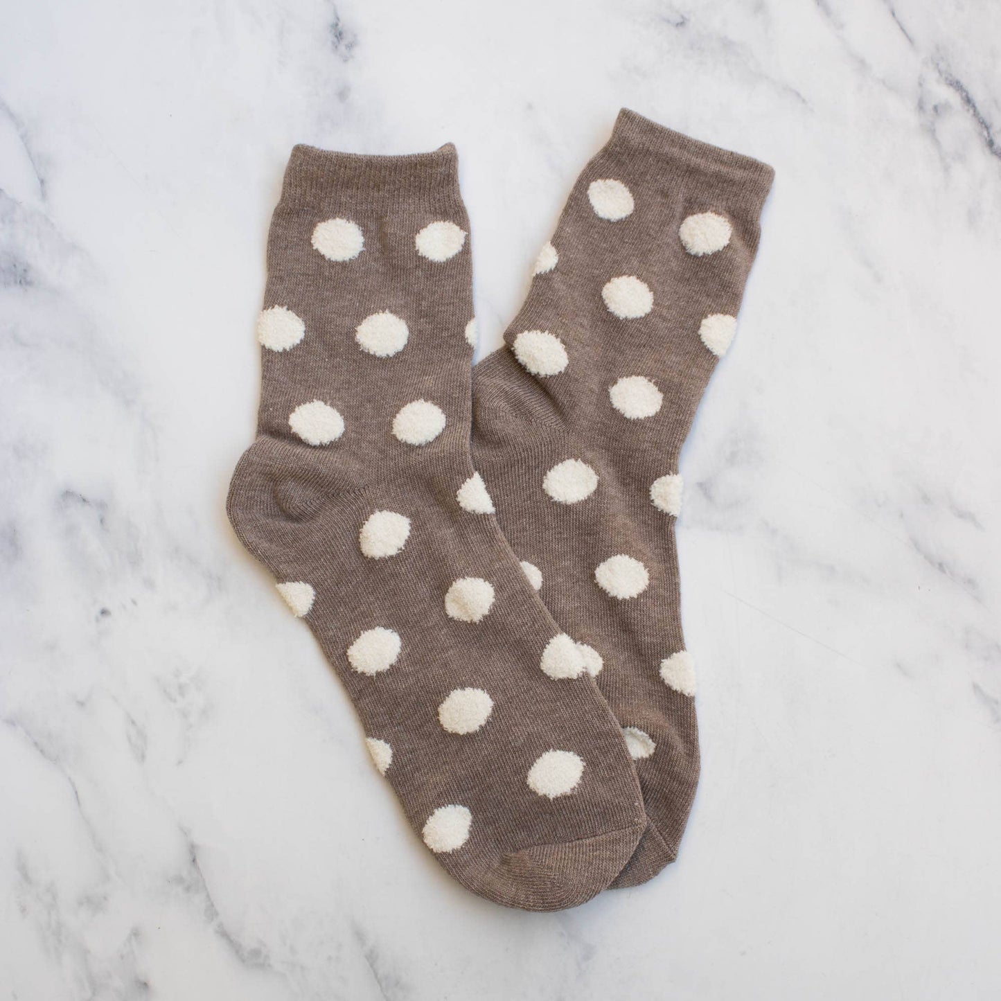 Tiepology | Women's Polka Dots Puff Casual Socks | Pink