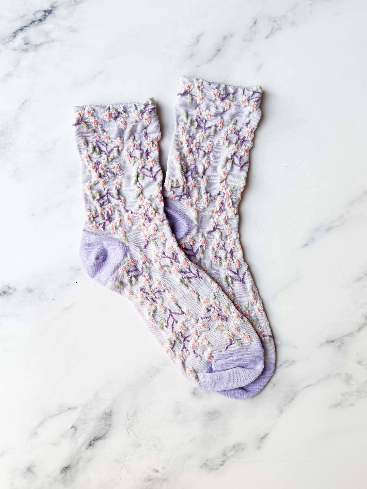 Tiepology | Women's Spring Blossoms Pink | Socks