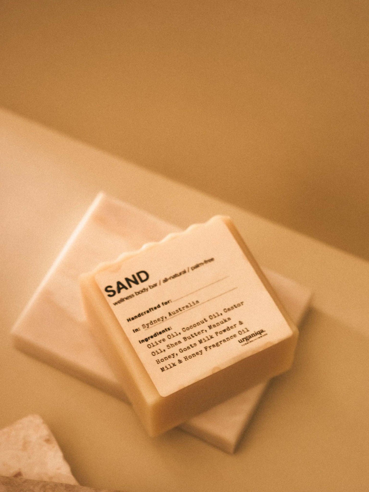 Urganiqa | Sand Natural Naked Soap Palm-free & Cruelty-free | Guapa Collection
