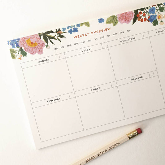 Botanica Paper Co | Garden | Weekly Overview Notepad