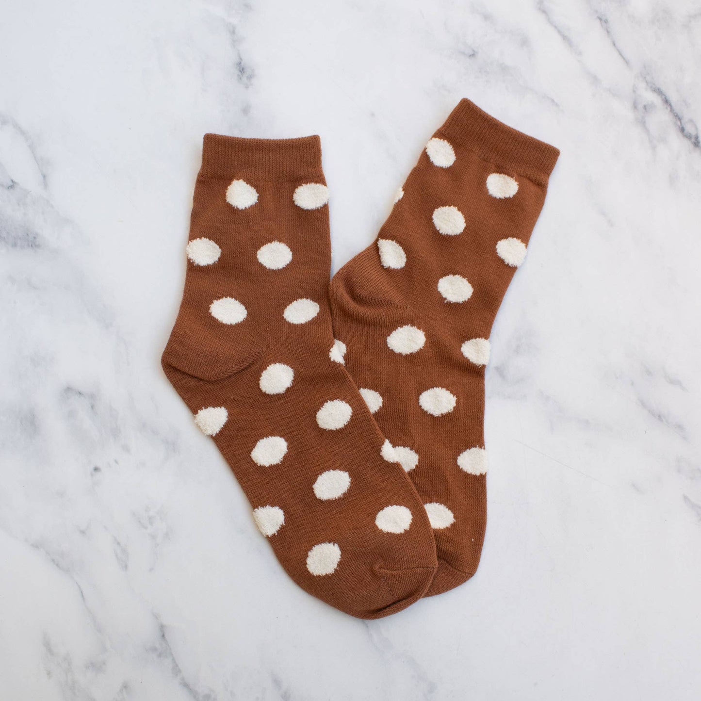 Tiepology | Women's Polka Dots Puff Casual Socks | Pink