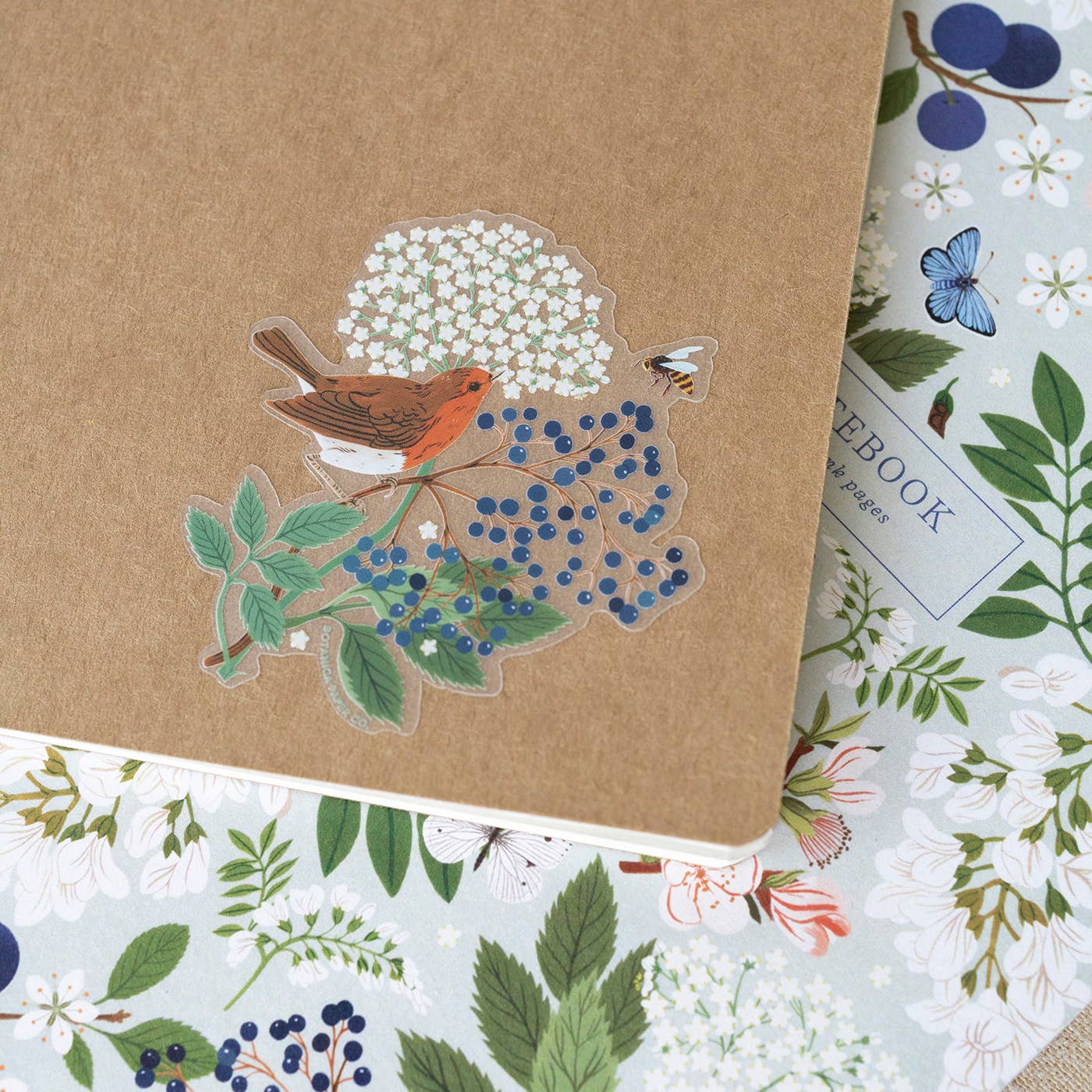 Botanica Paper Co | Robin | Clear Vinyl Sticker