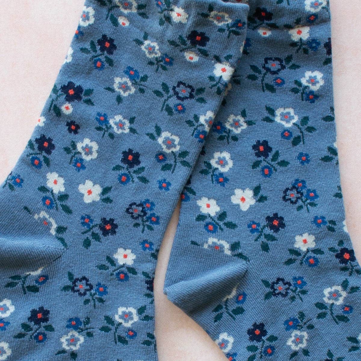 Tiepology | Garden Flower Blue | Socks
