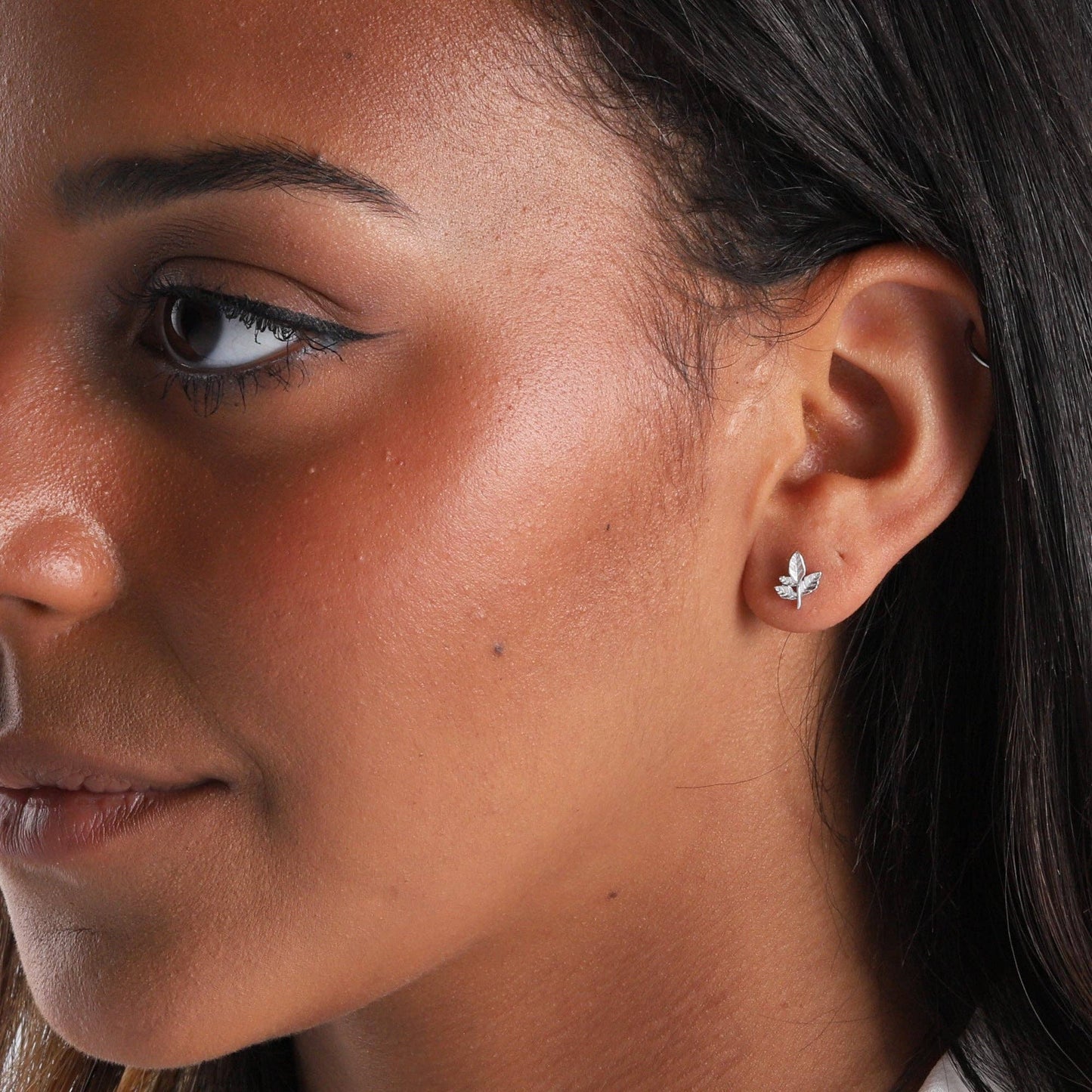 Attic Creations | Let Love Grow | Leaf Stud Earrings Silver